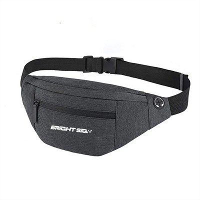 Large 4-Pocket Crossbody Belt Bag