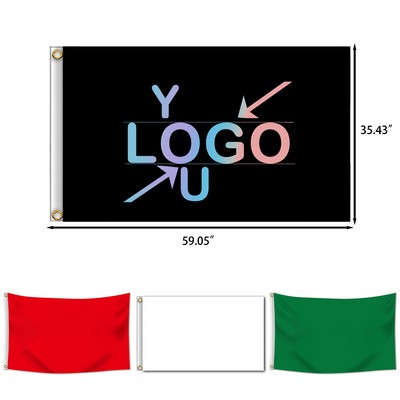 Large 35" x 59" Banner Flag