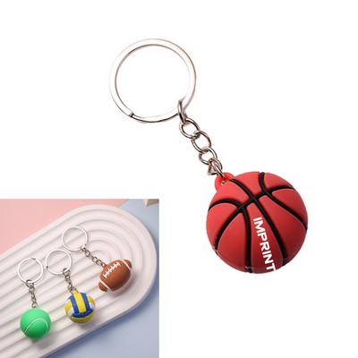 Stress Reliever Ball Key Chain