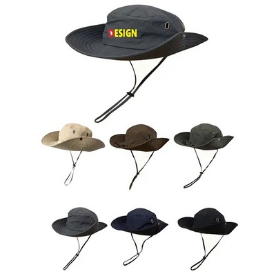Breathable Wide Brim Boonie Bucket Hat