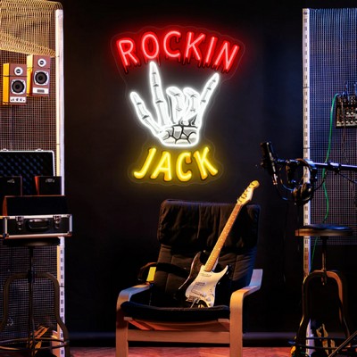 Rockin UV Print Halloween Neon Sign