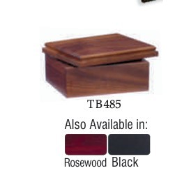 Walnut Trinket box with lift of lid finished in Rosewood - 4" x 4.5" x 2.25"