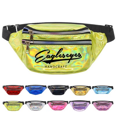 Versatile Holographic Fanny Pack