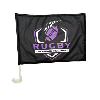 Car Flag w/17.5" Pole (12'' x 18")