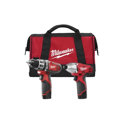 Milwaukee M12 Hammer Drill/Driver & Hex Impact Driver Tool Kit
