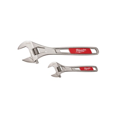 Milwaukee 2Pc Adjustable Wrench Set