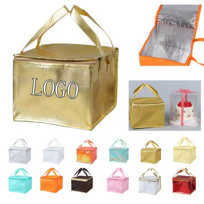 Non-Woven Insulated Freezer Bag W/Built-In Aluminum Foil