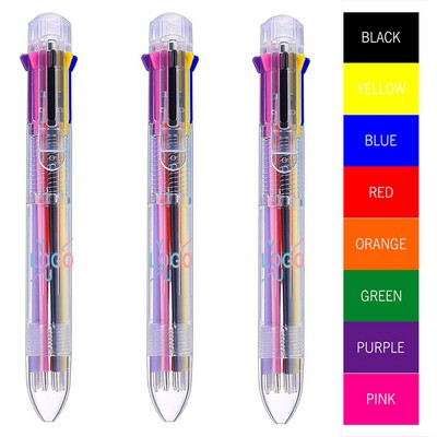 Retractable Colorful Ballpoint Pen