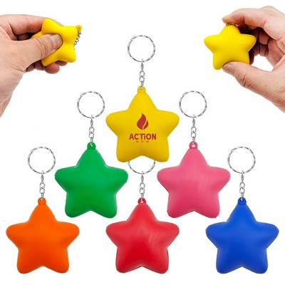 PU Foam Star Keychain