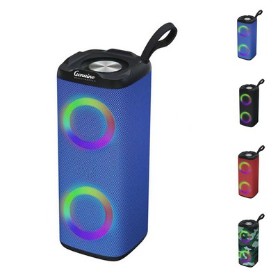 Enhanced Surround Sound Bluetooth Speaker with Light