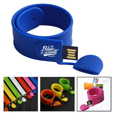 4GB Silicone Slap Band USB Bracelet Flash Drive