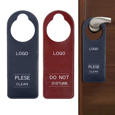 Custom PU Leather Door Hanger Tags