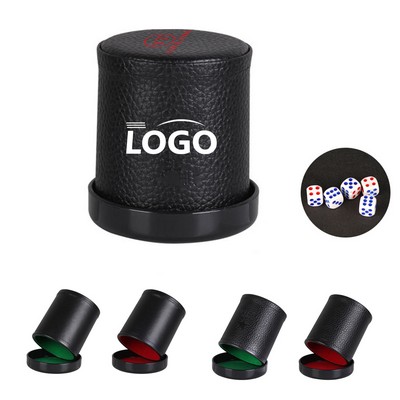 PU Leather Dice Cup