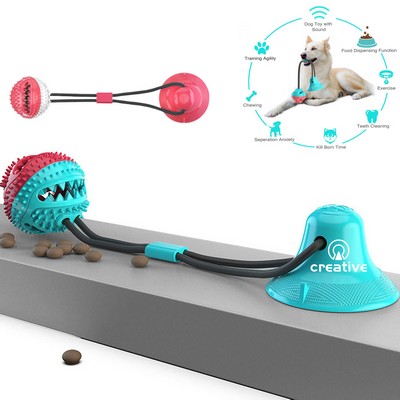 Durable Chew Ball Dog Toy W/Suction Cup