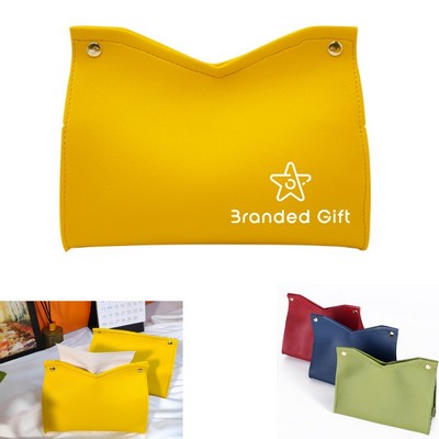 Leather Storage Tissue Box