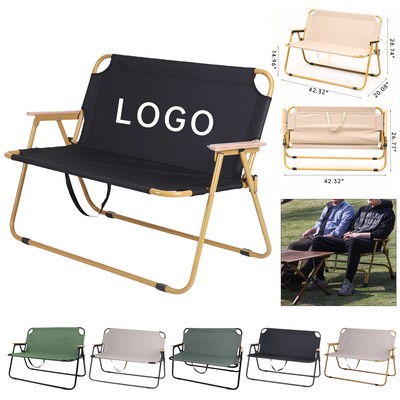 Double Camping Folding Chair Beach Chair