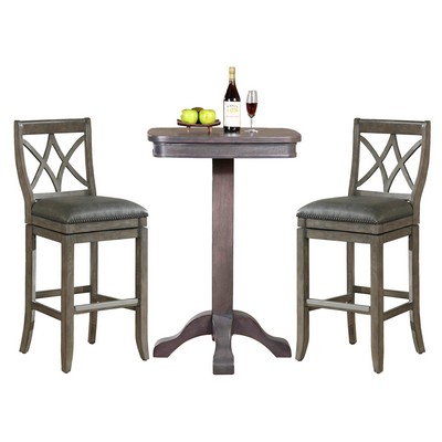 Escalade Sports American Heritage - Sarsetta Pub Table & Hadley Bar Height Stools