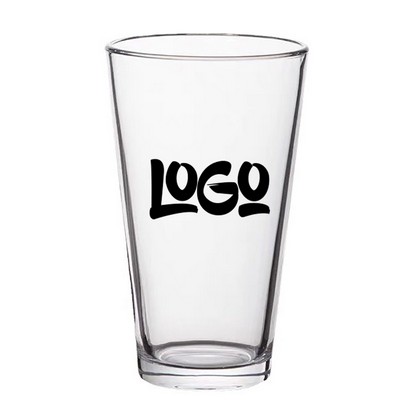 16oz Clear Glass Drinking Cup