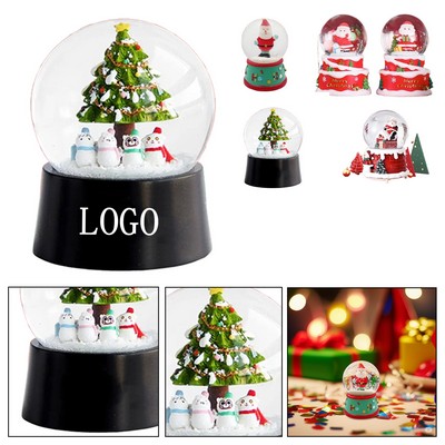 Christmas Glass Water Globe Ornament