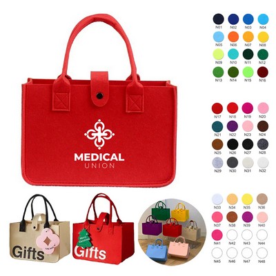 Gift Bags Handbag Grocery Premium Reusable Felt Tote Shopping Bag