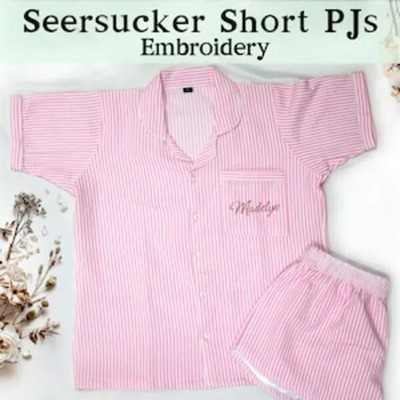Seersucker Pajama Set