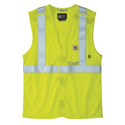 Carhartt 105787 Mens Flame Resistant High-Visibility Mesh Class 2 Vest