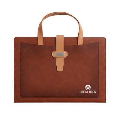 PU Leather Envelope Document Holder File Bags