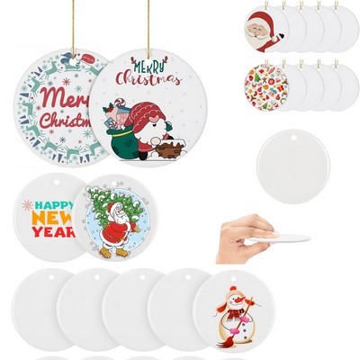 Circular Ceramic Ornament