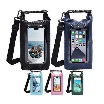 Waterproof Bucket Bag Square - Touchscreen Foldable Dry Bag For Swimming, Hiking & Travel