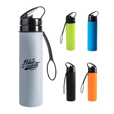 20oz Silicone Leak-proof Collapsible Bottle
