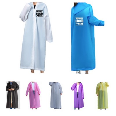 Reusable Eva Raincoat Poncho With Hood