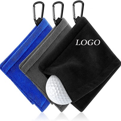 Golf Ball Towel With Carabiner
