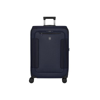 Werks Traveler 7.0, Medium Case, 8-Wheel Softside Expandable Travel Case, Navy Blue