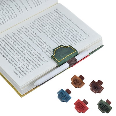 Magnetic Leather Page Anchor & Pen Loop