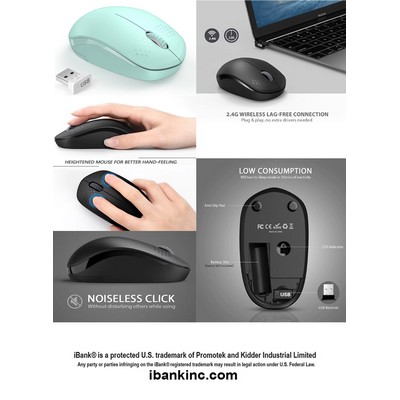 iBank ® Wireless Mouse for Laptop, PC, Tablet, Computer and Mac