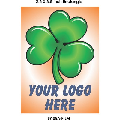 Shamrock Metal Photo Magnet (2 1/2"x3 1/2")