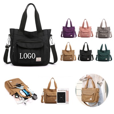 Spacious Rectangular Canvas Cotton Promotional Carrier