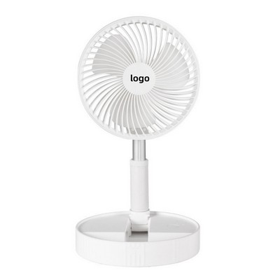 USB Desk Fan with Adjustable Foldable Mini Blower for Dorm Use