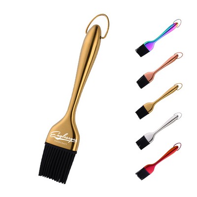 Durable Titanium Coated BBQ Brush with Silicone Oil Brush