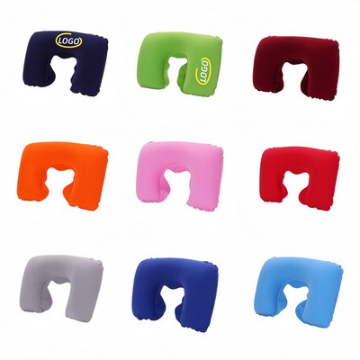 U - Shaped Inflatable Neck Pillow
