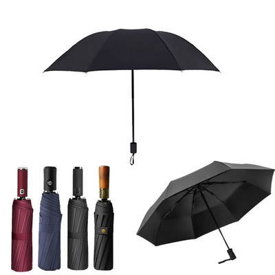 Storm Clouds Canopy Auto Open Folding Umbrella