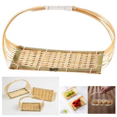 Eco-Friendly Woven Bamboo Organizers