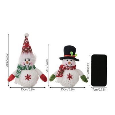 Light Up Snowman Doll Decor