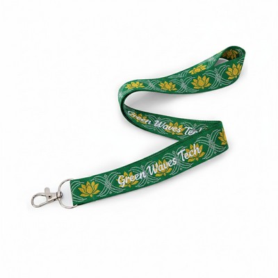 1" Woven Lanyard W/Optional Clamp