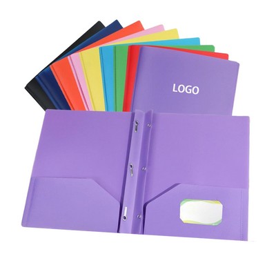 Custom Tadpole Clip File Folder PP Document Organizer