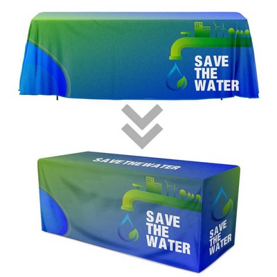 Convertible 8' to 6' Tablecloth with Velcro