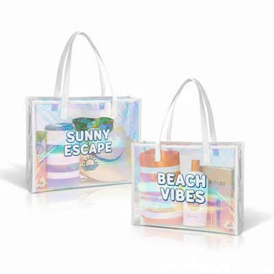 Eco TPU Holographic Iridescent Tote Bag