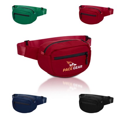 Waterproof Nylon Waist Pack with Anti-Theft Key Ring