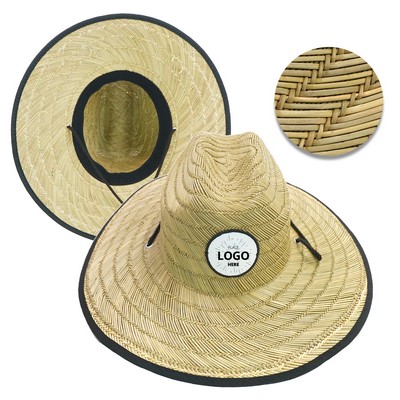 Large Straw Wide Brim Beach Hat
