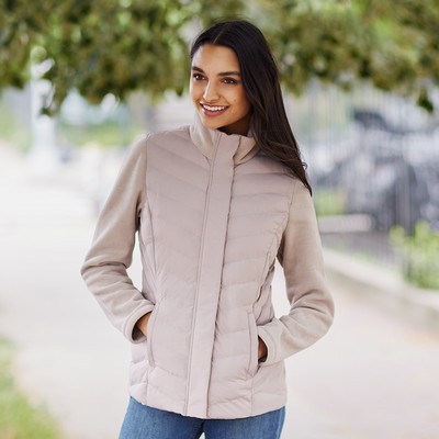 Weatherproof® Ladies Mixed Media Jacket
